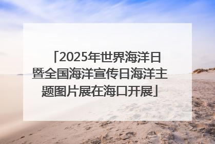 2025年世界海洋日暨全国海洋宣传日海洋主题图片展在海口开展