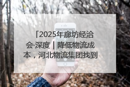 2025年廊坊经洽会·深度｜降低物流成本，河北物流集团找到一把“金钥匙”