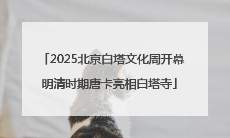 2025北京白塔文化周开幕 明清时期唐卡亮相白塔寺