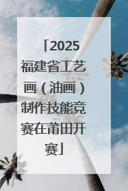 2025福建省工艺画（油画）制作技能竞赛在莆田开赛