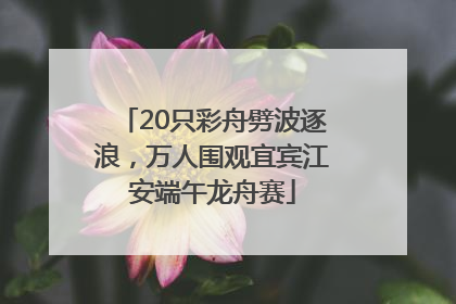 20只彩舟劈波逐浪，万人围观宜宾江安端午龙舟赛