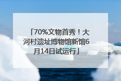 70%文物首秀！大河村遗址博物馆新馆6月14日试运行